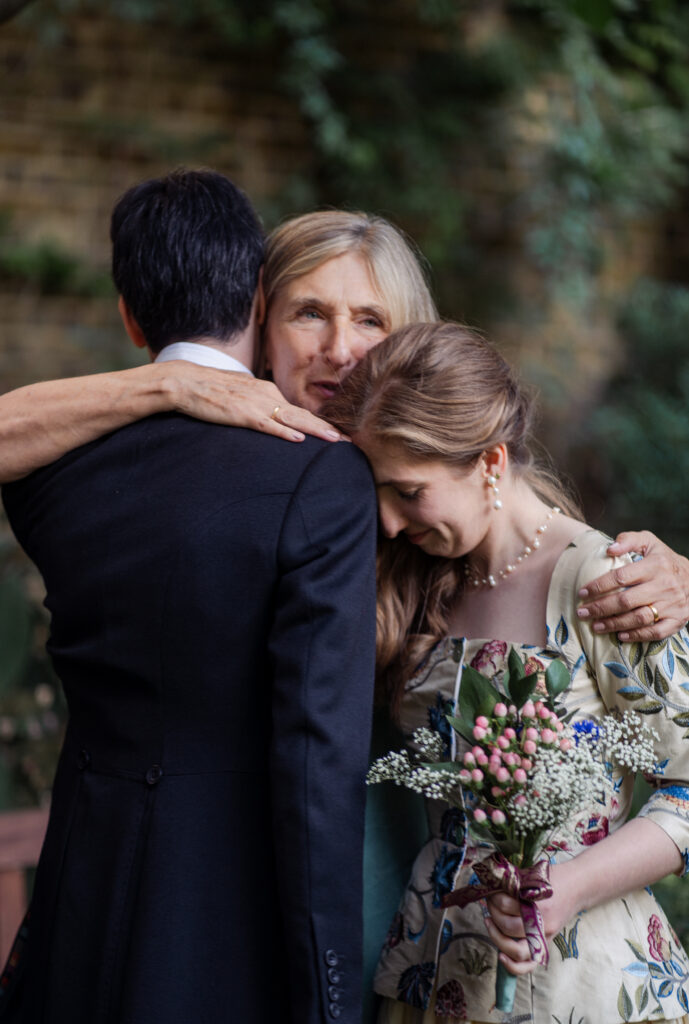 wedding ceremony at Norfolk Cloister in The Charterhouse, London.