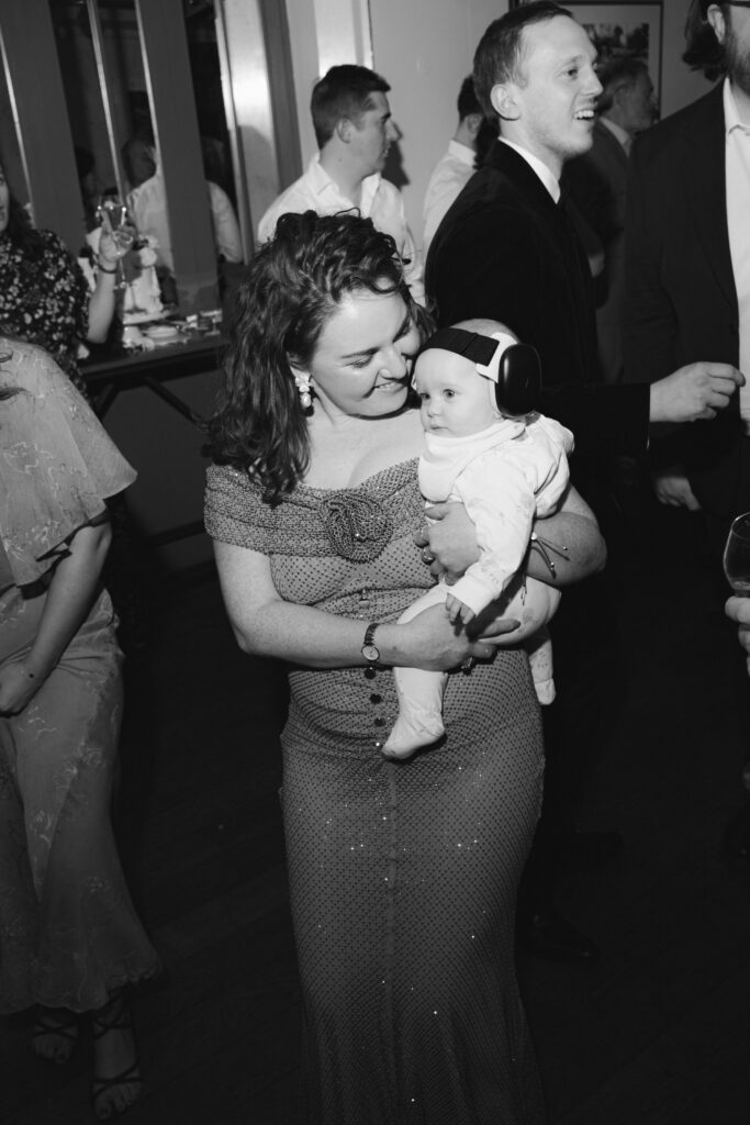 guests on dancefloor during evening reception at the italian greyhound