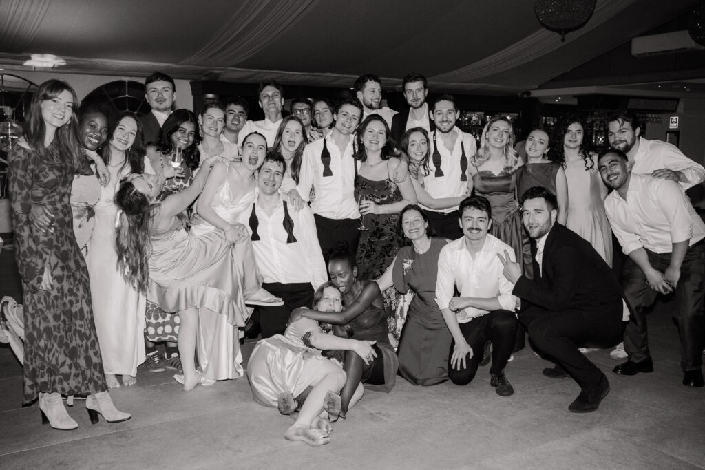 dancefloor moments during wedding at baddow park house