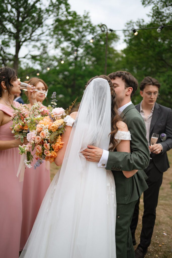 drinks reception at dibbins wood in deene park