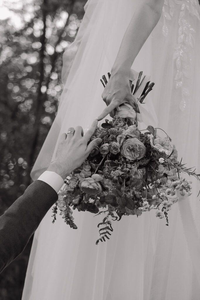 woodland wedding portraits at dibbins wood, deene park