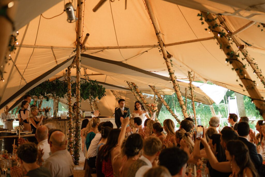 tipi wedding at dibbins wood