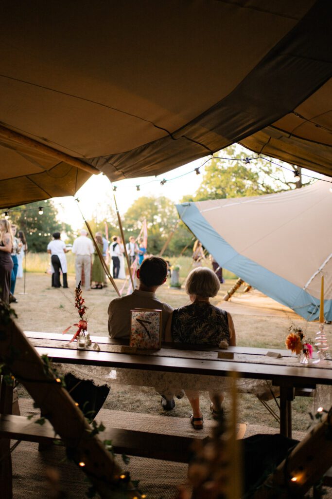 tipi wedding at dibbins wood