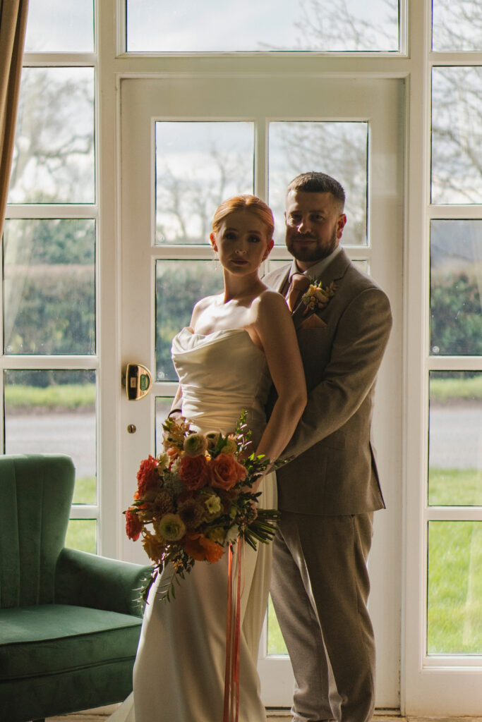 bride and groom portrait