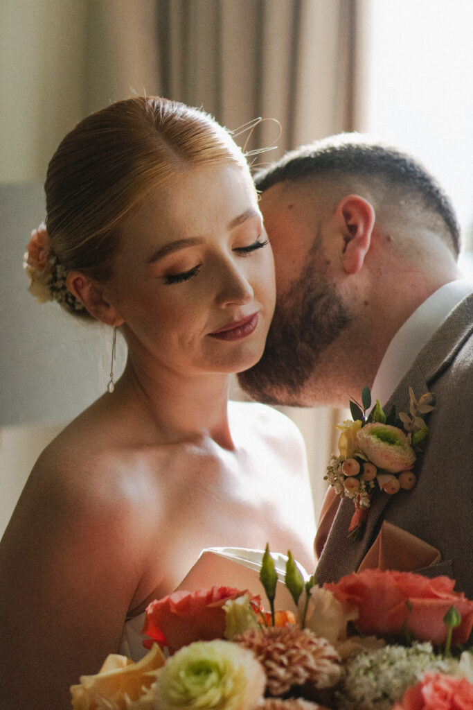 bride and groom portrait