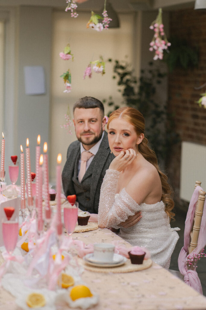 bride and groom portrait