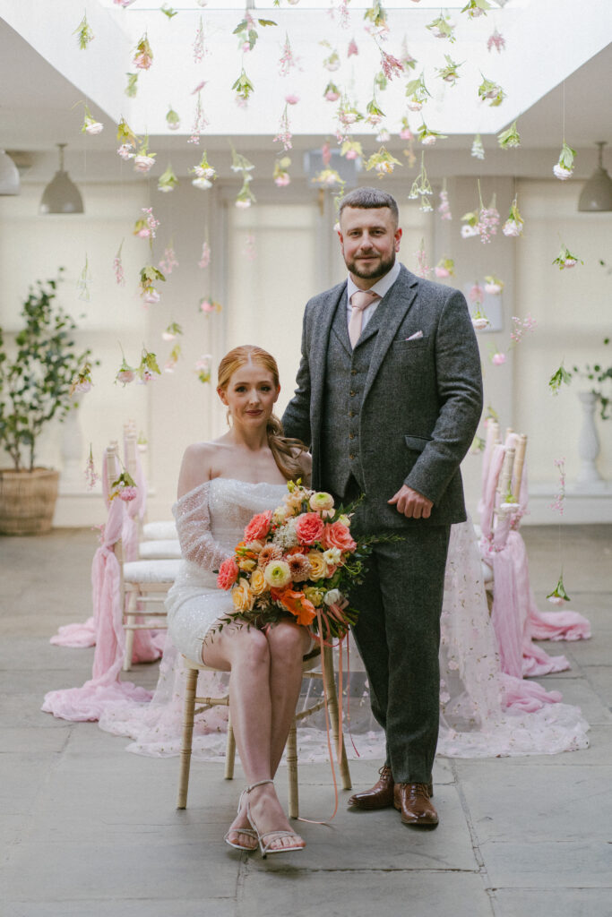 bride and groom portrait