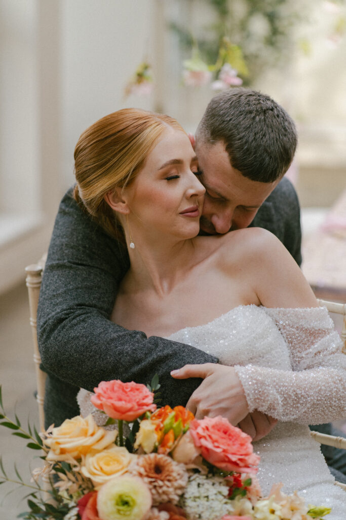 bride and groom portrait