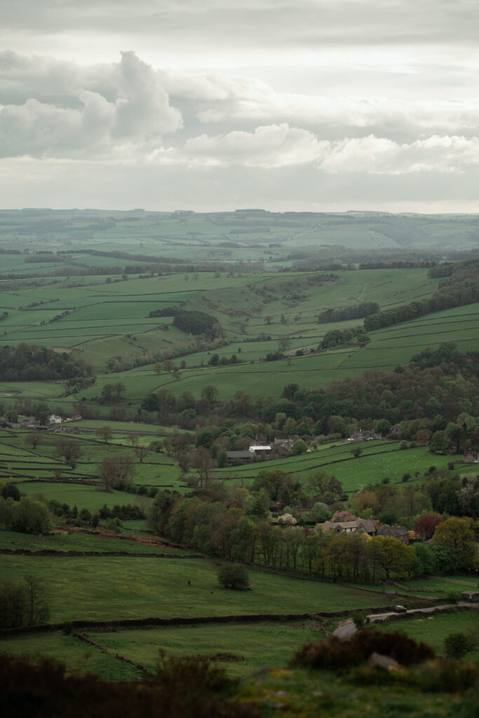 views from curbar edge