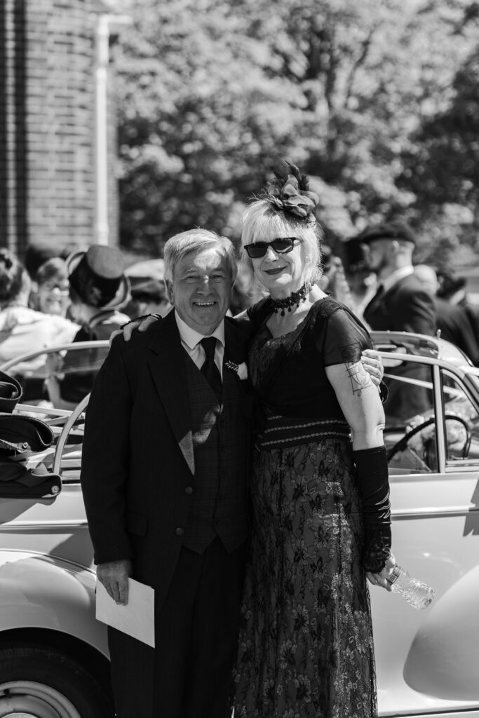 newlyweds and family photos outside st faiths church, lee-on-the-solent