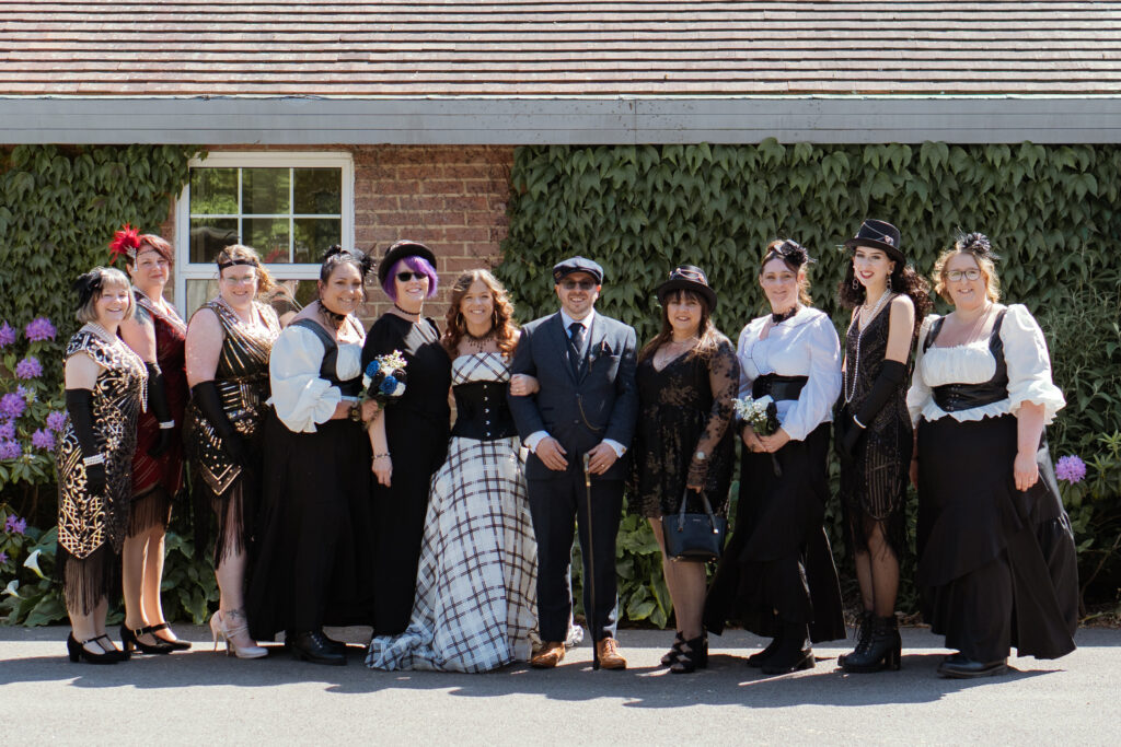 newlyweds and family photos outside st faiths church, lee-on-the-solent