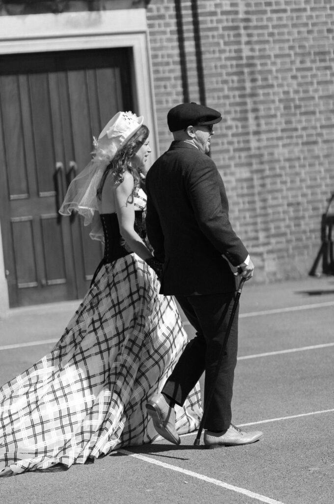 bride and groom at st faiths church, lee-on-the-solent