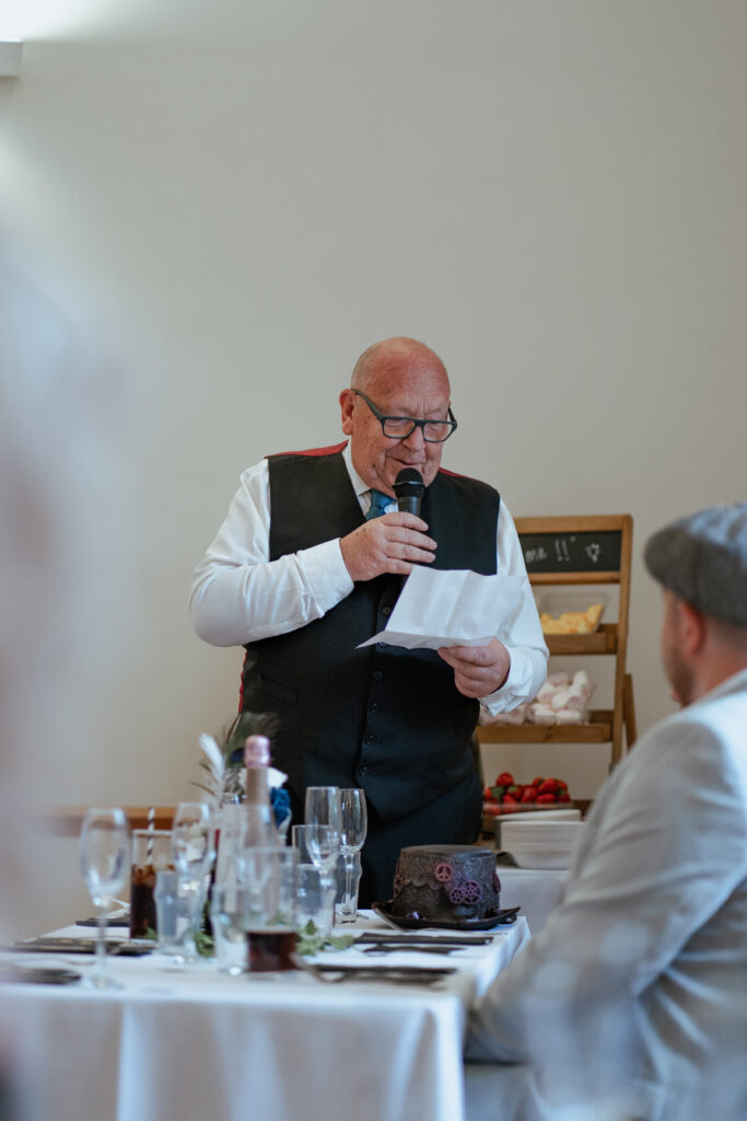 dad speach in st faiths church, lee-on-the-solent