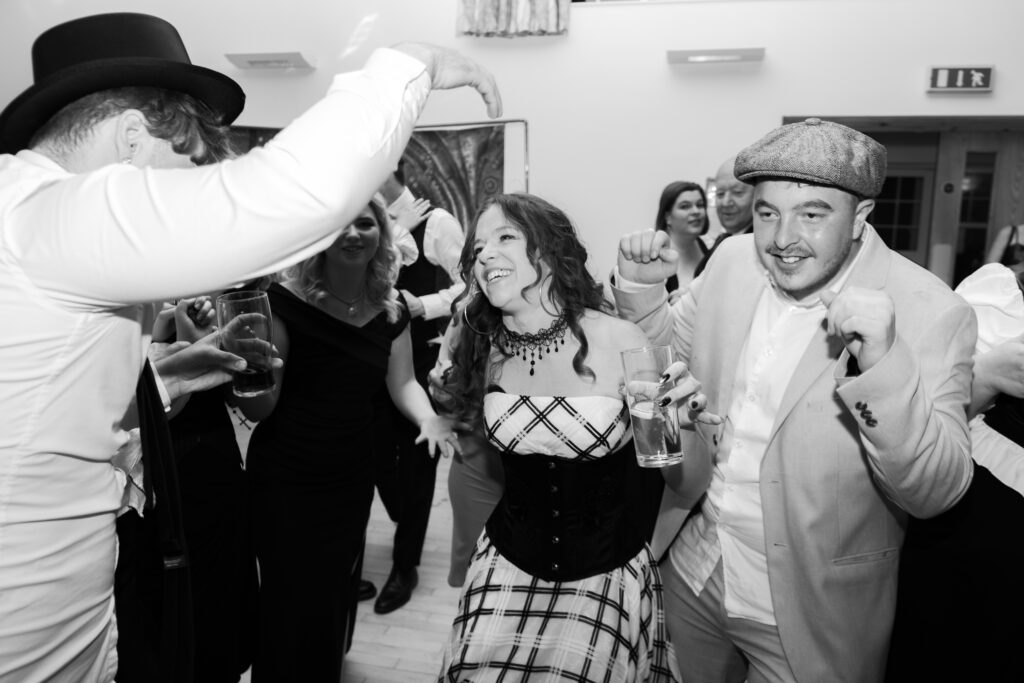 peaky blinders wedding theme dancefloor photos