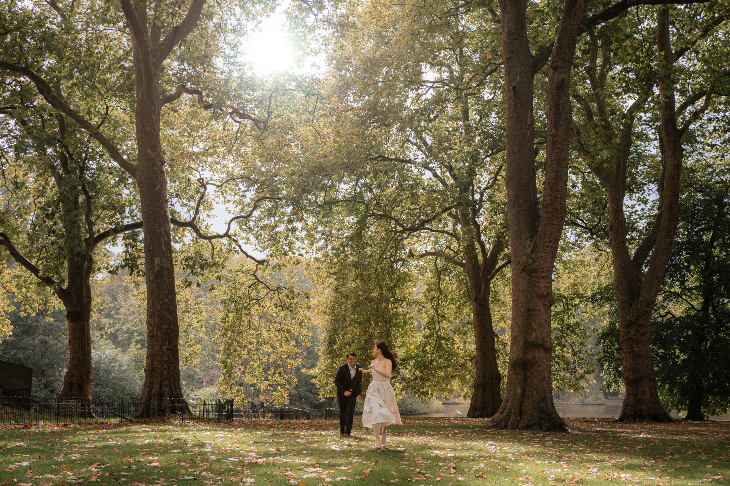 pre-wedding shoot in st james's park 