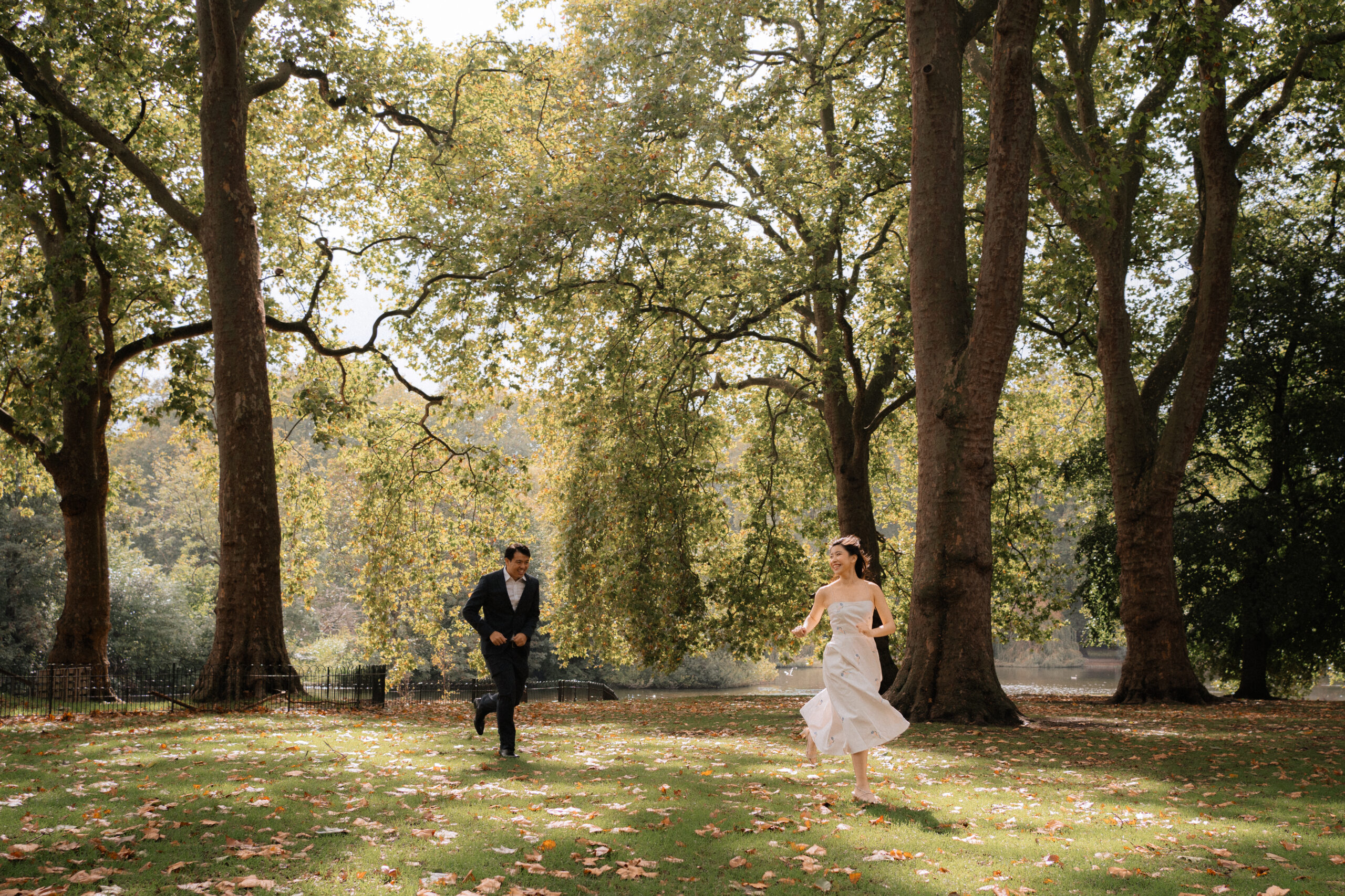 pre-wedding shoot in st james's park 