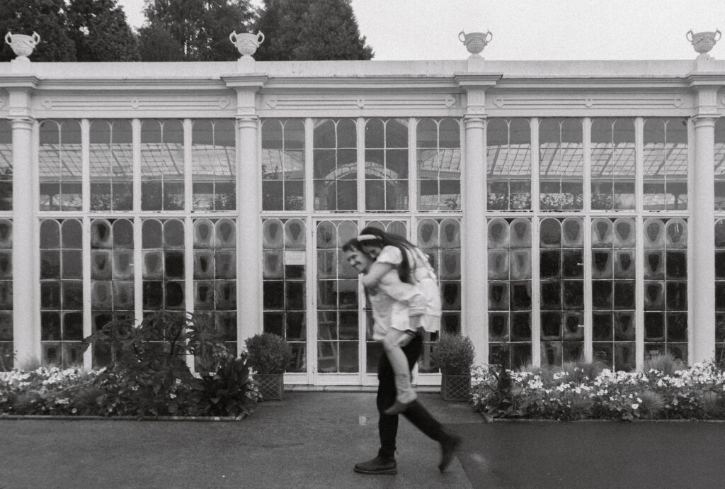 orangery engagement photoshoot