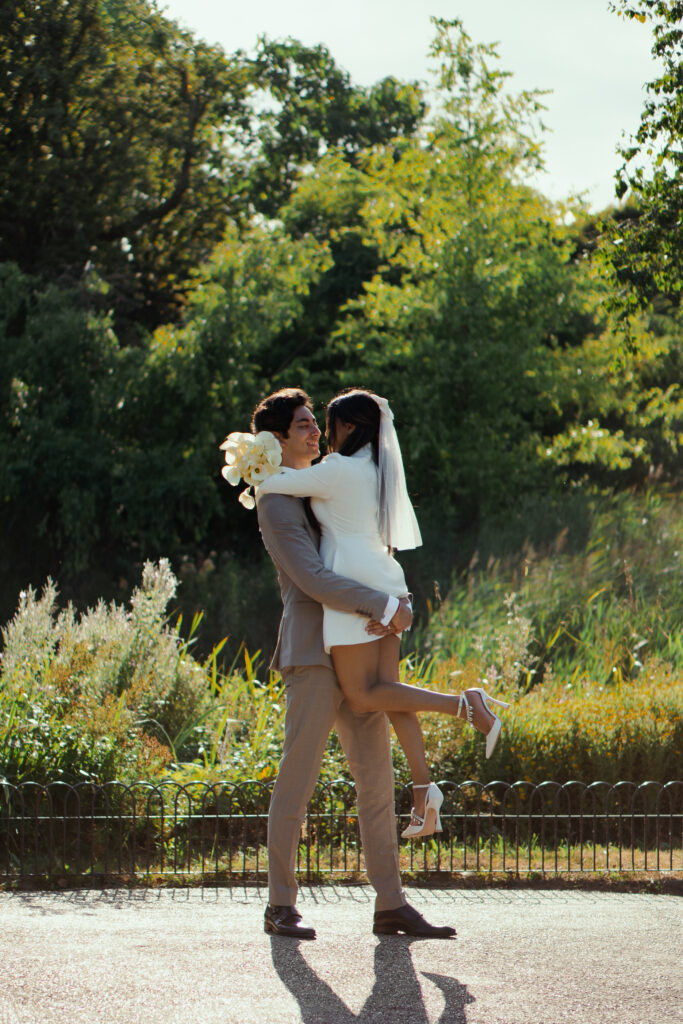 queen mary rose garden wedding portraits