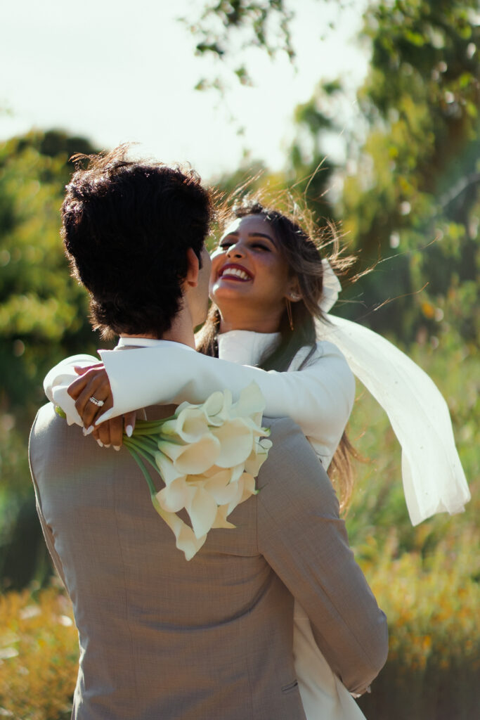 queen mary rose garden wedding portraits