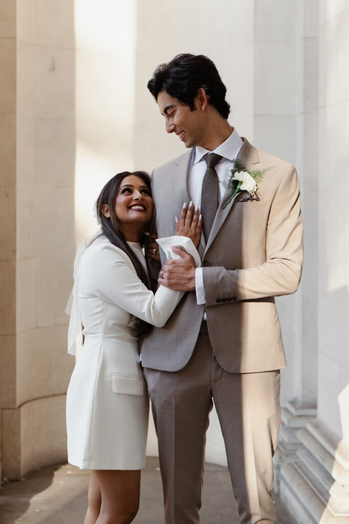 wedding portraits at old marylebone town hall