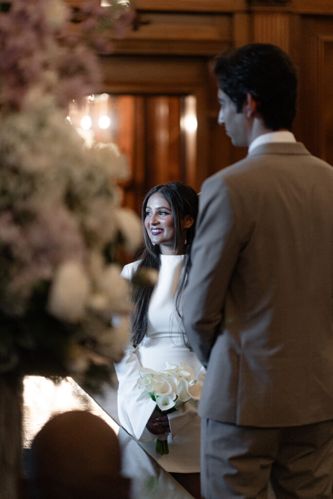 civil ceremony in westminster room at old marylebone town hall