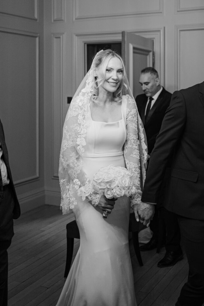 Elopement ceremony in the Soho Room at Old Marylebone Town Hall