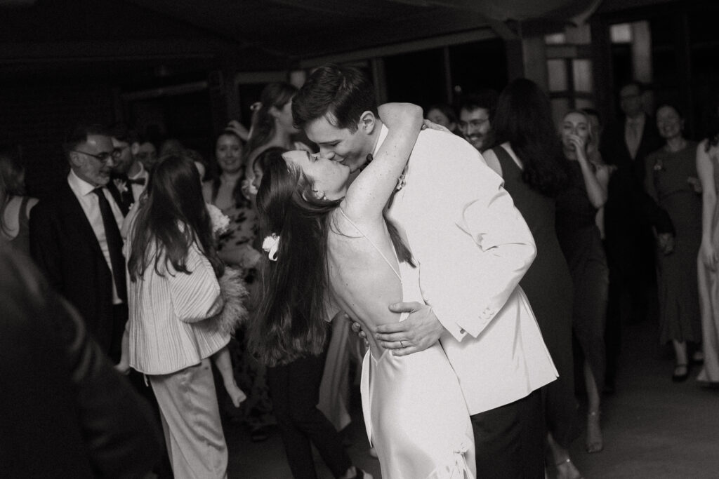 first dance during wedding at baddow park house