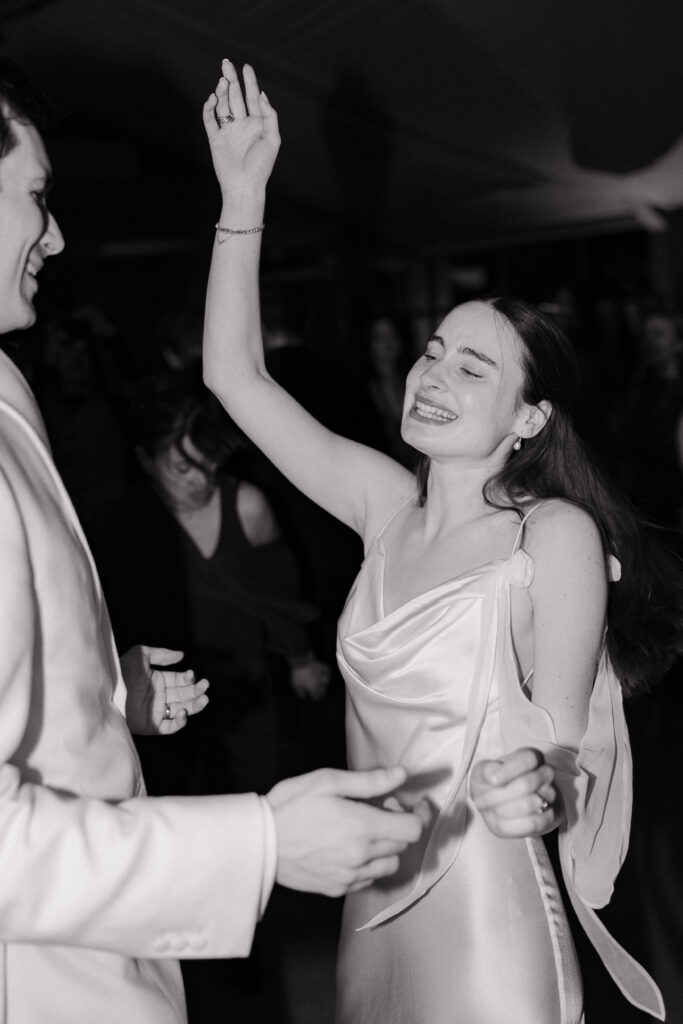 dancefloor moments during wedding at baddow park house