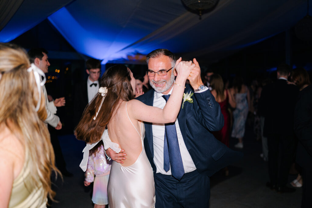 dancefloor moments during wedding at baddow park house