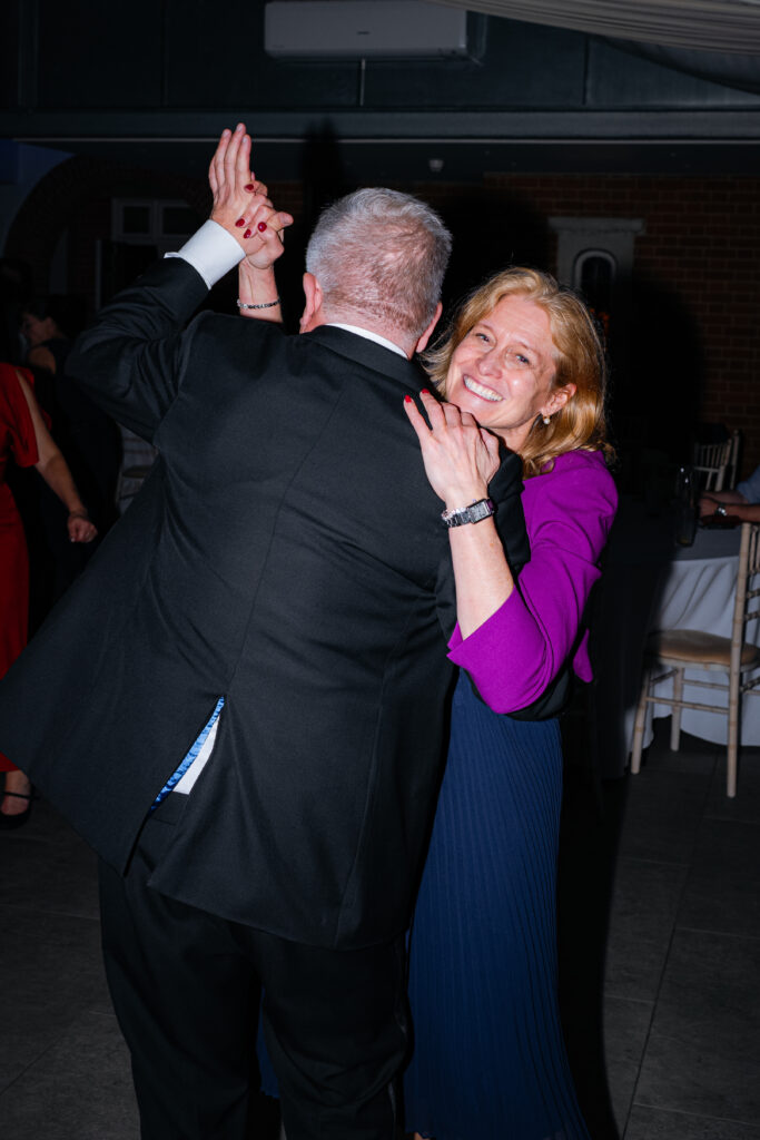 dancefloor moments during wedding at baddow park house