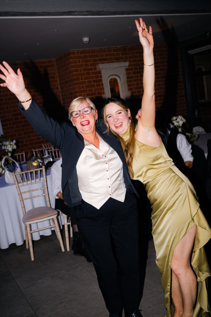dancefloor moments during wedding at baddow park house