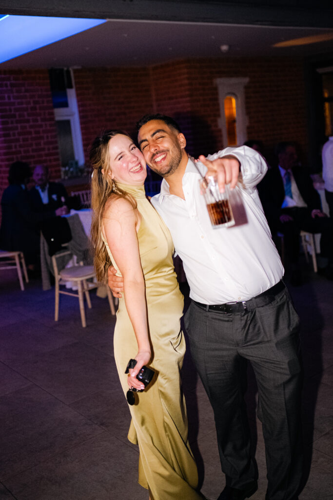 dancefloor moments during wedding at baddow park house