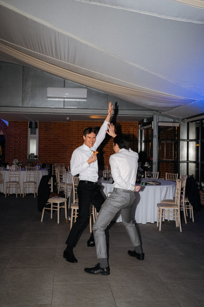 dancefloor moments during wedding at baddow park house