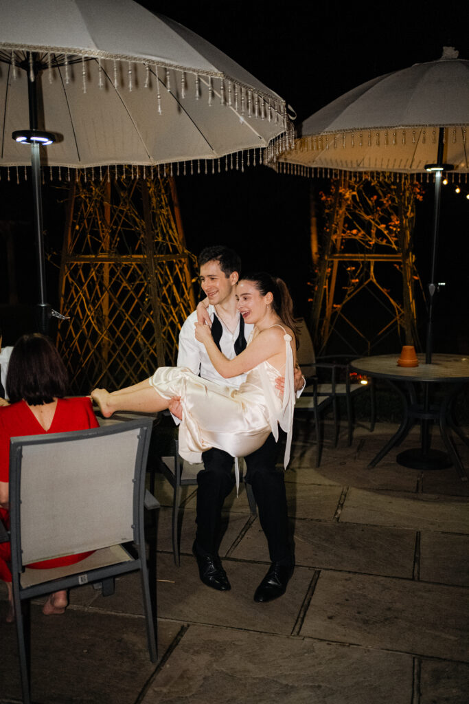 dancefloor moments during wedding at baddow park house